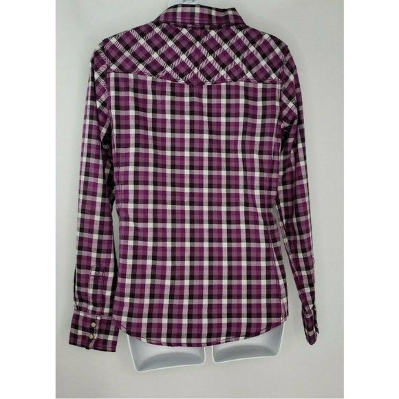The North Face Purple Plaid LongSleeve Pearl Shirt - Picture 4 of 8